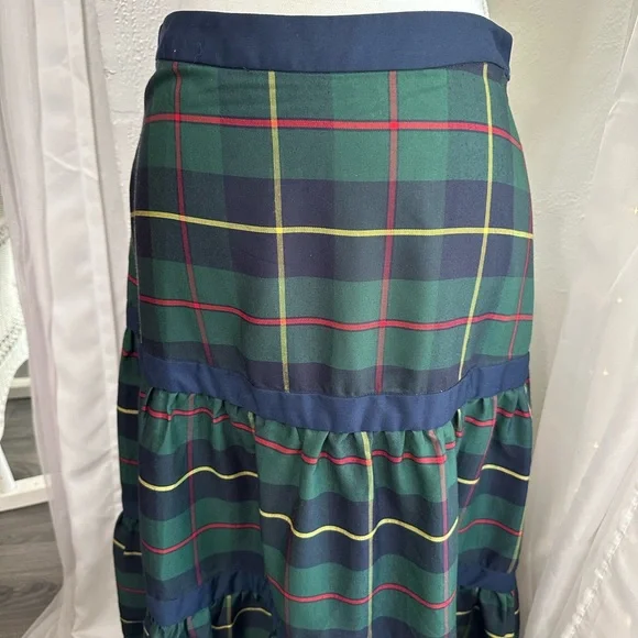 NEW ✨ GRETCHEN SCOTT ipanema skirt in green plaid size XS - Picture 3 of 11